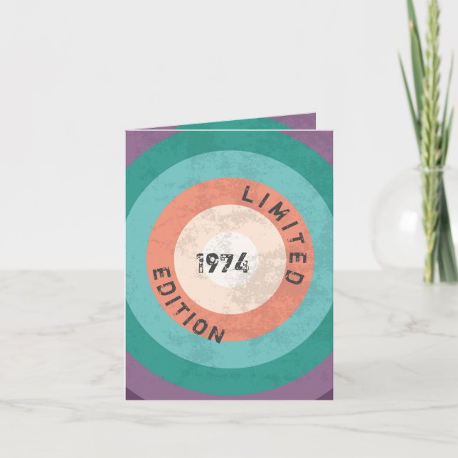 Convite Vintage 1974 edição limitada 50. Aniversário (Frente)