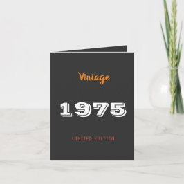 Convite Vintage 1975 Limited Edition - 50ª Festa de aniver
