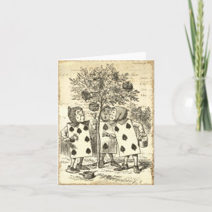 Convite Vintage Alice no País das Maravilhas