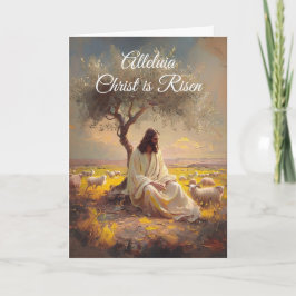 Convite Vintage Cristo é Religião Cristã Risen Páscoa
