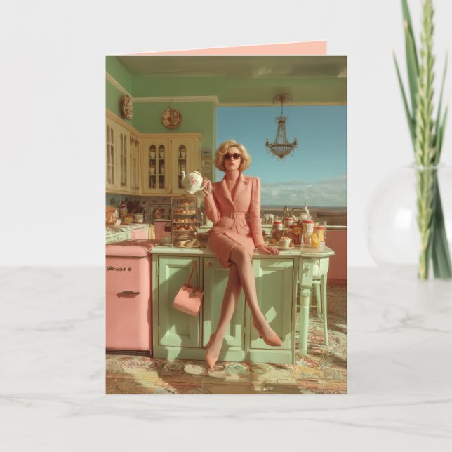 Convite Vintage Glam na cozinha (Frente)