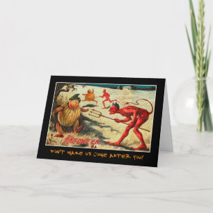 Convite Vintage Halloween Party Convide Com Texto Sangrent