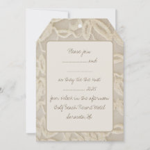 Convite Vintage Lace Weding