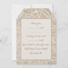 Convite Vintage Lace Weding
