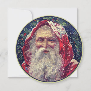 Convite Vintage Santa Claus