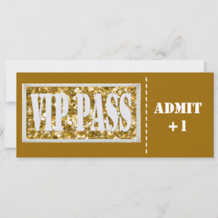 Convite VIP de parte Dourada