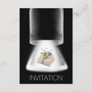 Convite Vip Moderno de Bolo de festa de aniversári