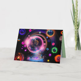 Convite Virgo Birthday Card
