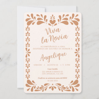 Convite Viva La Novia Despedida de Solteira