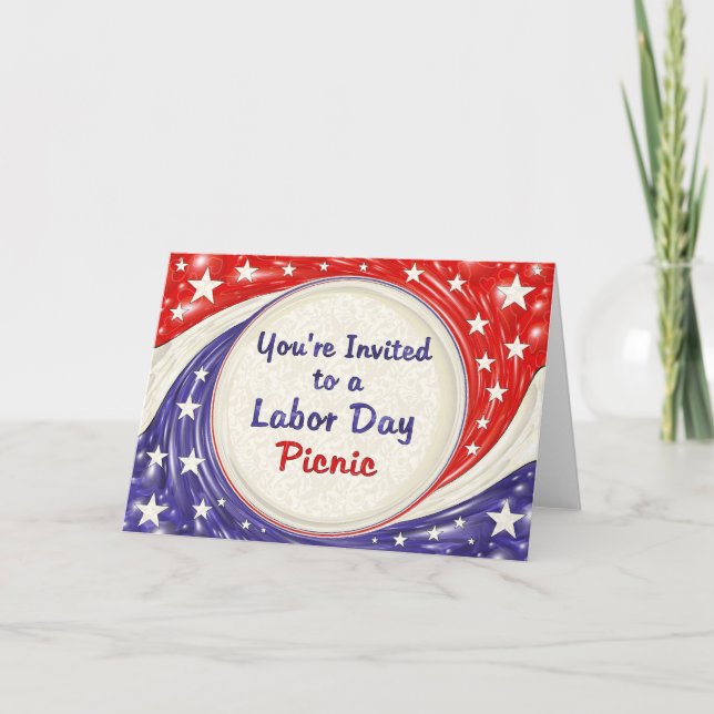 Convite Você é convidado a um piquenique do Dia do (Frente)