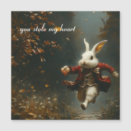Convite Você roubou meu coração, o coelho ladrão do coraçã