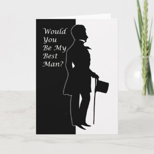 Convite Você será meu melhor homem, negro e branco?