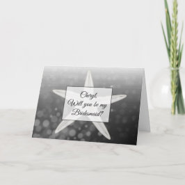 Convite Você será minha carta personalizada da Bridesmaid?