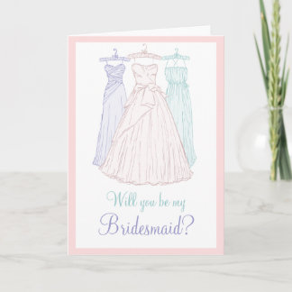 Convite Você será minha dama de Bridesmaid?