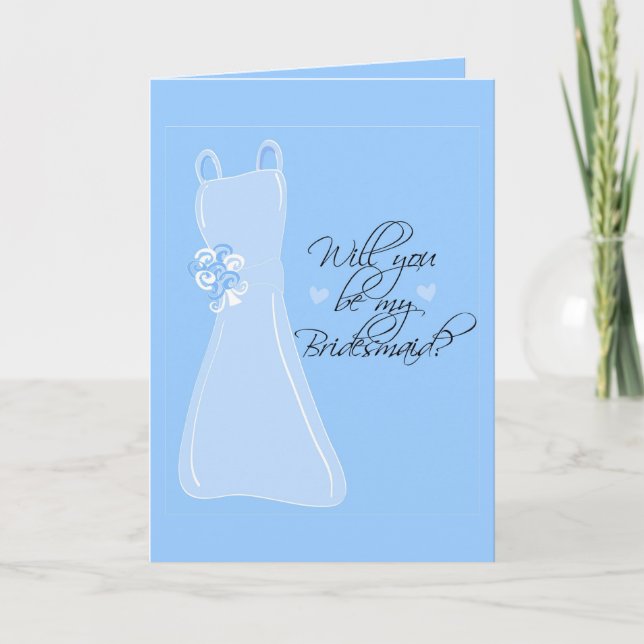 Convite "Você será minha dama de Bridesmaid?" (Frente)