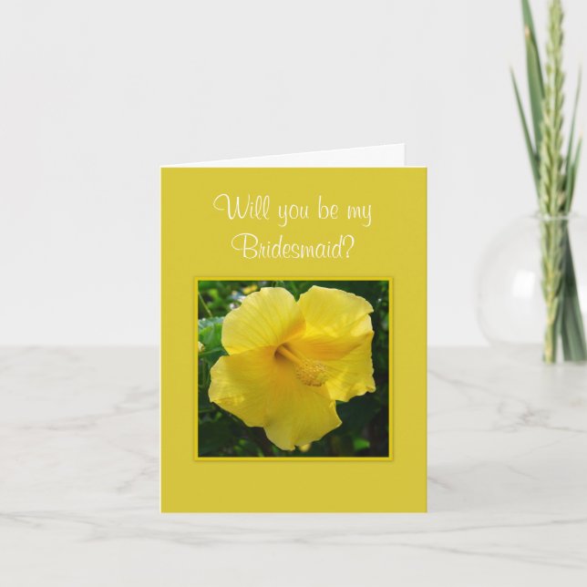 Convite Você será minha dama de Bridesmaid? (Frente)