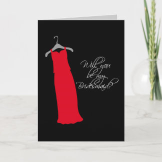 Convite "Você será minha dama de Bridesmaid?"