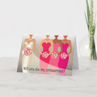 Você será minha dama de Bridesmaid? Partido Bridal
