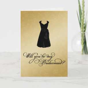 Convite "Você será minha dama de Bridesmaid?" Sua cor e Do
