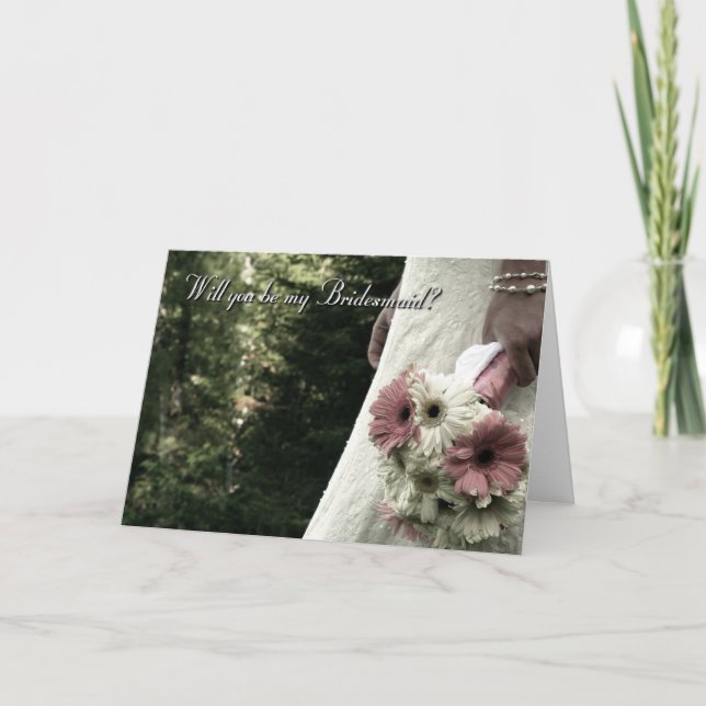 Convite Você será minha dama de honra (Frente)