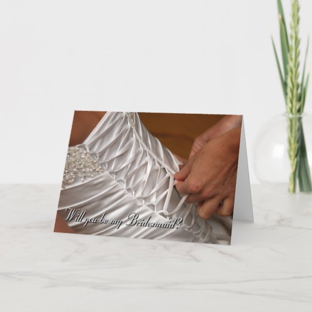 Convite Você será minha dama de honra? (Frente)