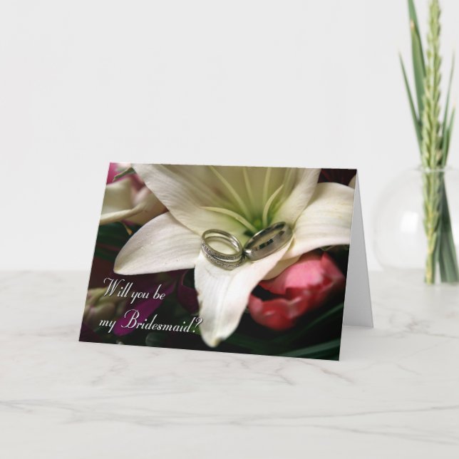 Convite Você será minha dama de honra? (Frente)
