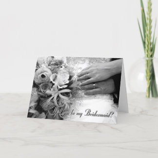 Convite Você será minha dama de honra