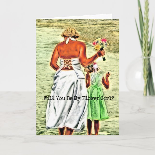 Convite Você Será Minha Flor? (Frente)