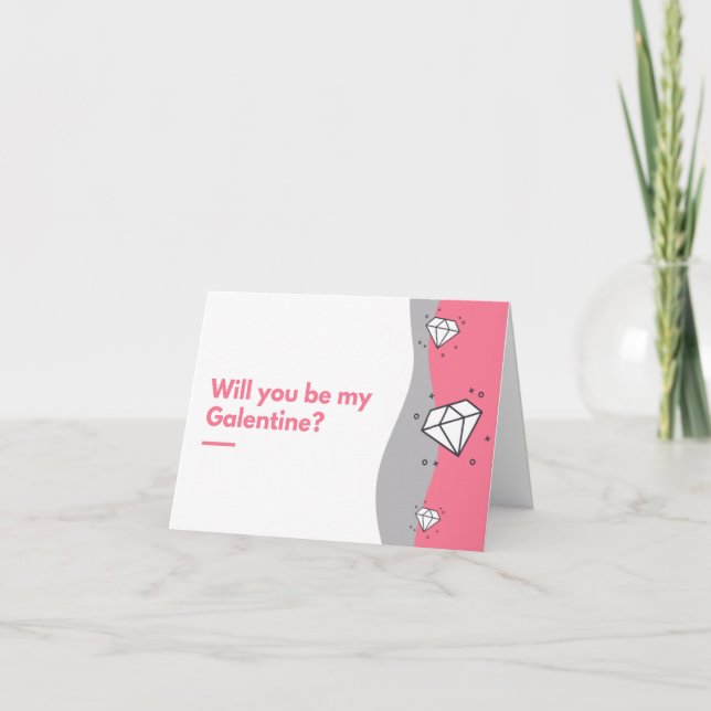 Convite Você Será Minha Galentine? (Frente)