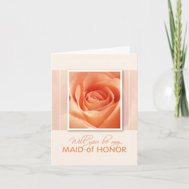 Convite Você Será Minha Madrinha de casamento? (Frente)