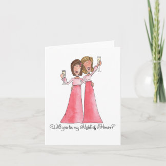 Convite Você será minha madrinha de casamento?