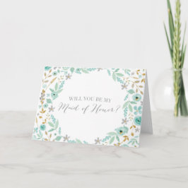 Convite Você será minha madrinha de casamento?