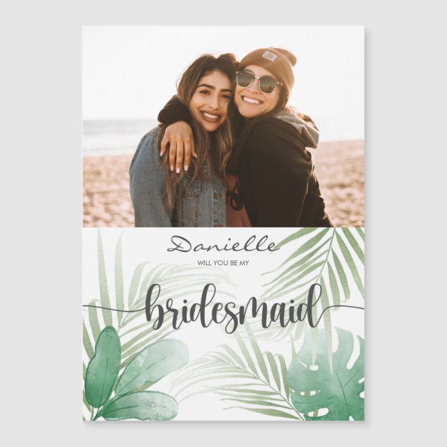 Convite Você Será Minha Proposta De Casamento De Bridesmai (Frente)