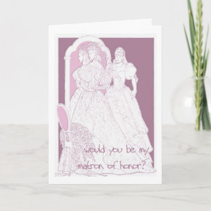 Convite você seria minha dama de honra?