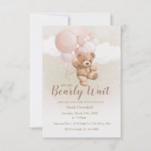 Convite We Can Bearly Wait