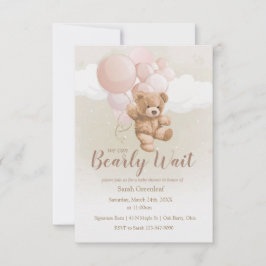 Convite We Can Bearly Wait