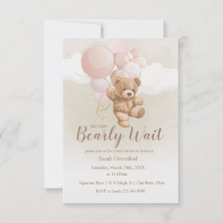 Convite We Can Bearly Wait