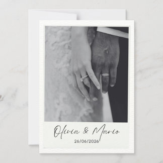 Convite wedding card