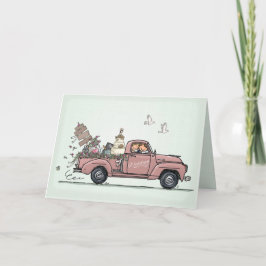 Convite Wedding Card Vintage Car Pickup Truck
