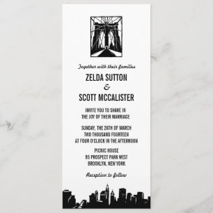Convite Wedding da ponte de Brooklyn  