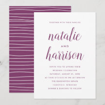 Convite Wedding da simplicidade |