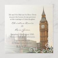 Convite wedding personalizado Big Ben de Londres