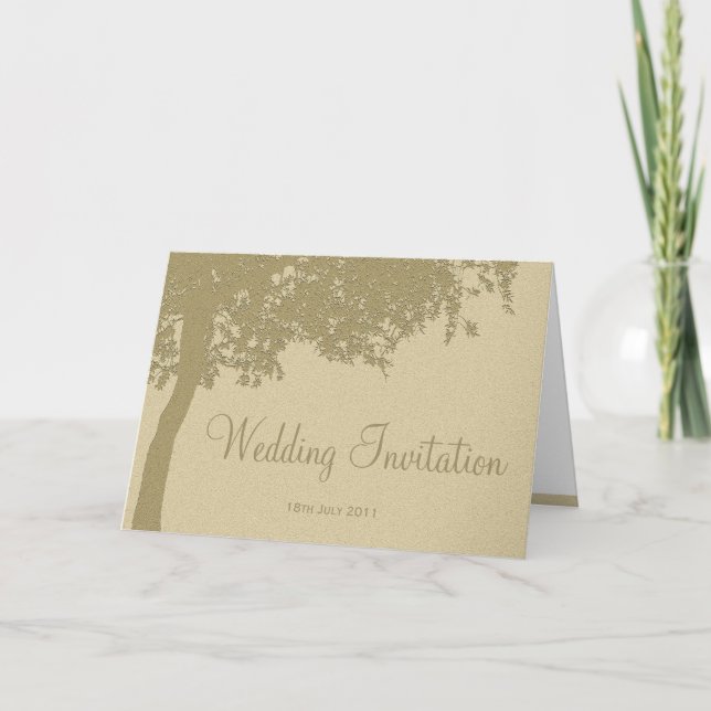 Convite Wedding personalizado com RSVP (Frente)