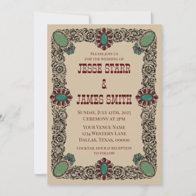 Convite Western (Frente)