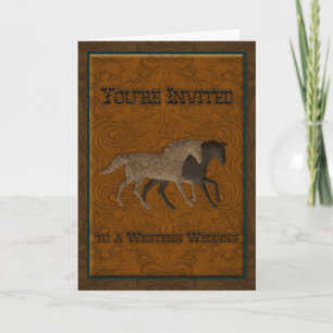 Convite Western Wedding Invitation