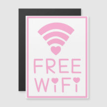"WIFI LIVRE" a rosa