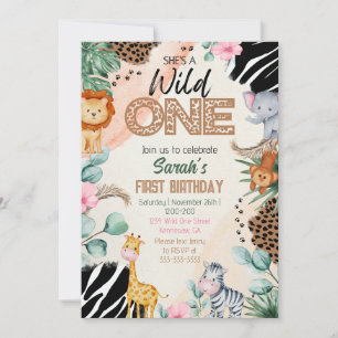 Convite Wild One 