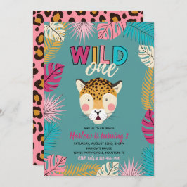 Convite Wild ONE | Convites para o Leopardo