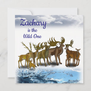 Convite Wild One First Birthday Card