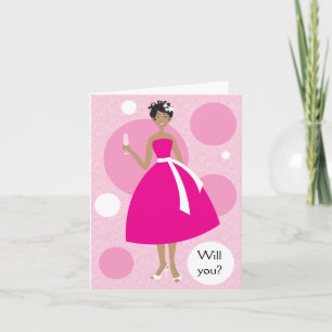 Convite Will You Be My Bridesmaid? Card